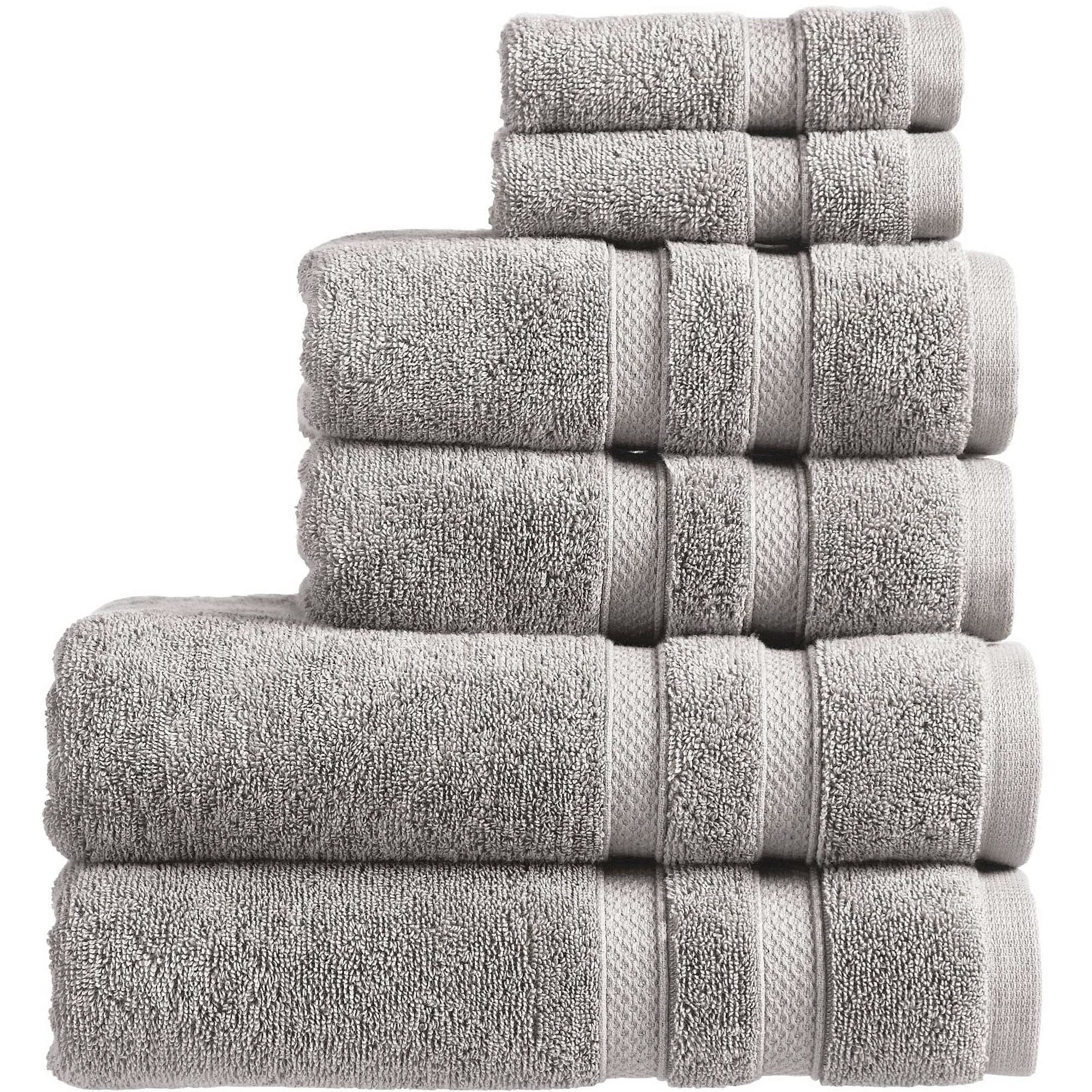 Christy Chroma 6-Piece Grey Towel Set | 100% Cotton 675GSM Bath Linens