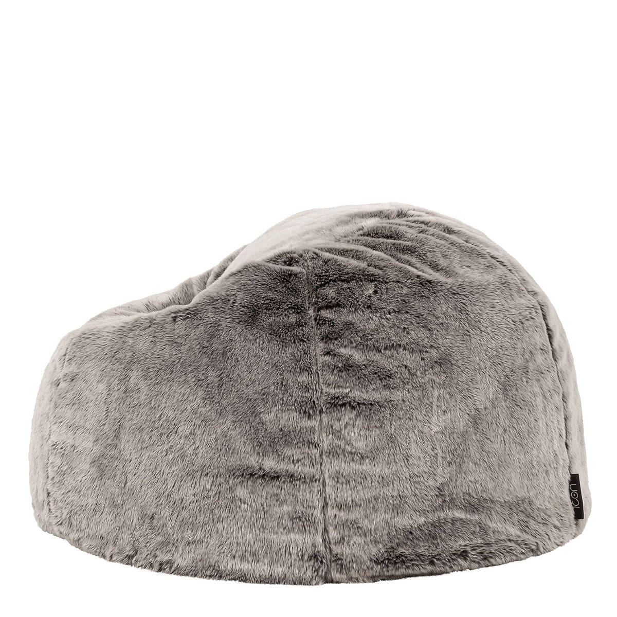 icon Kingston Faux Fur Fluffy Bean Bag with Filling Included, Grey - image 5
