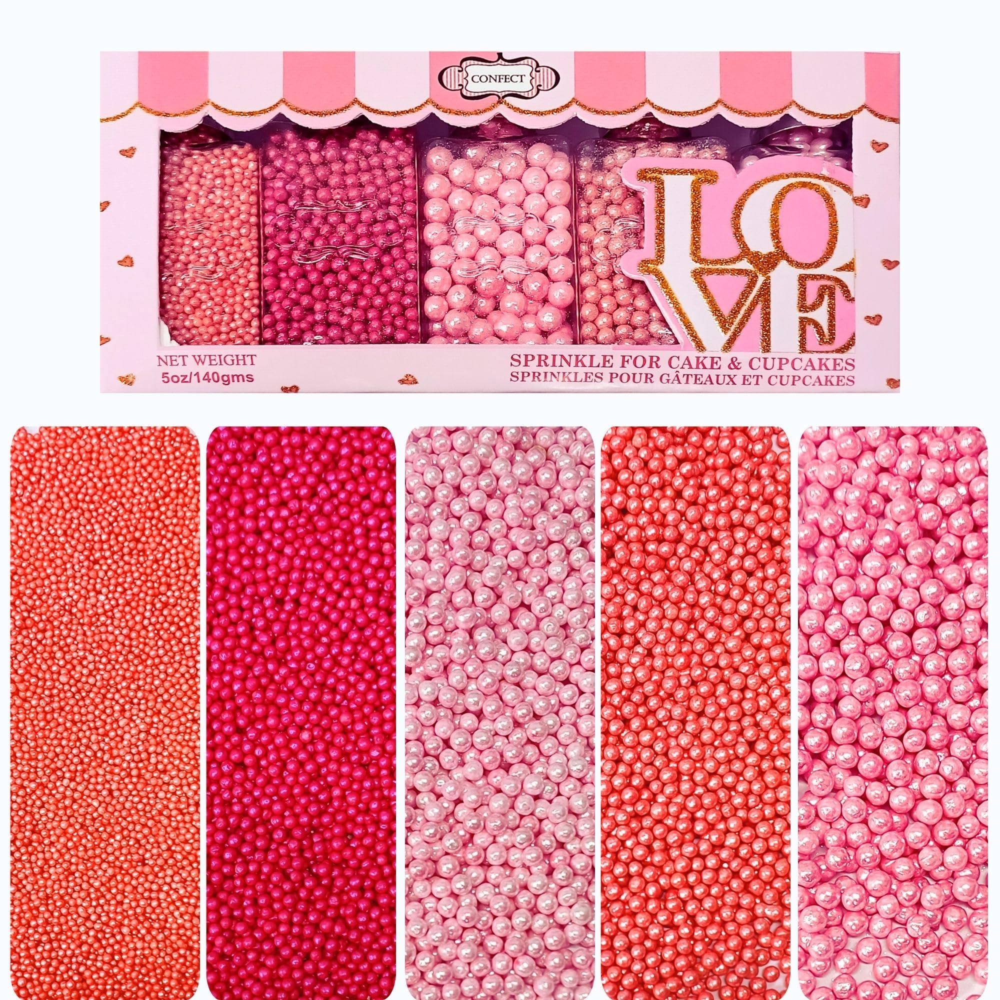 Confect Pretty in Pink Edible Pearl Sprinkles – Bake Stable Cake Decor