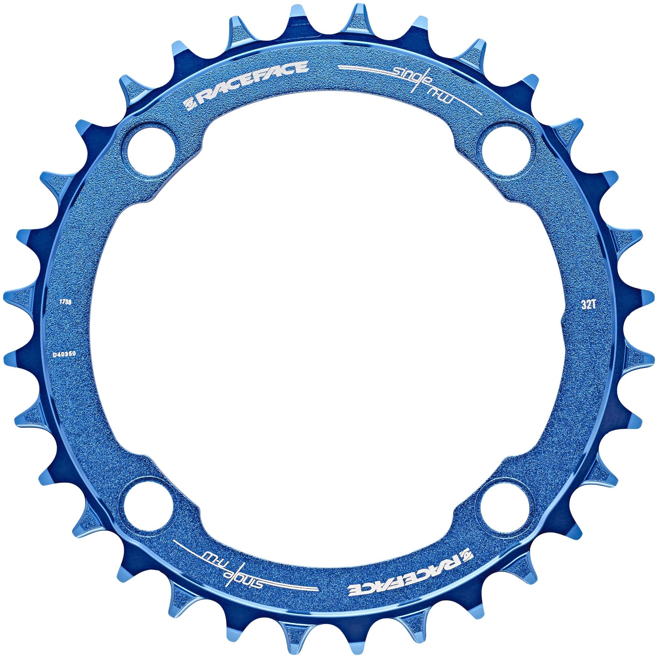 Race Face Narrow Wide Single Chainring - 104 BCD 34T Blue MTB 10/11/12S