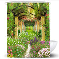 Jolof Store Floral Butterfly Shower Curtain – Waterproof Polyester, 180x180cm