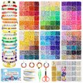 Fournine 23000 Pcs Clay Beads Bracelet Making Kit - 144 Colours DIY Set