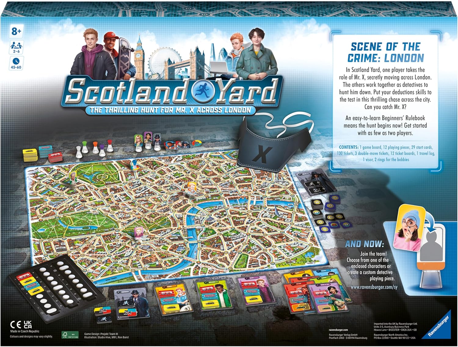 Ravensburger Scotland Yard Board Game – Family Strategy Detective Game