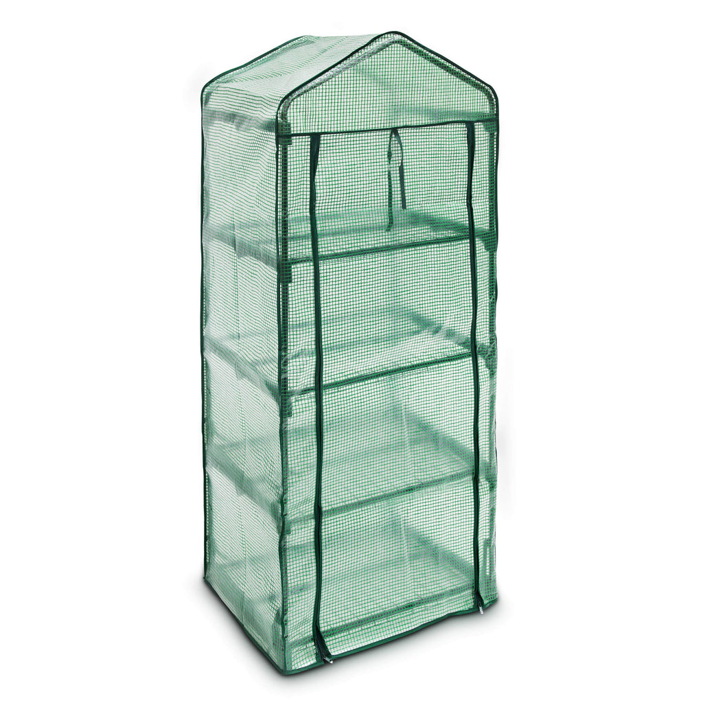 Relaxdays 4-Tier Greenhouse – Tear-Resistant Plant Growth Support, Green