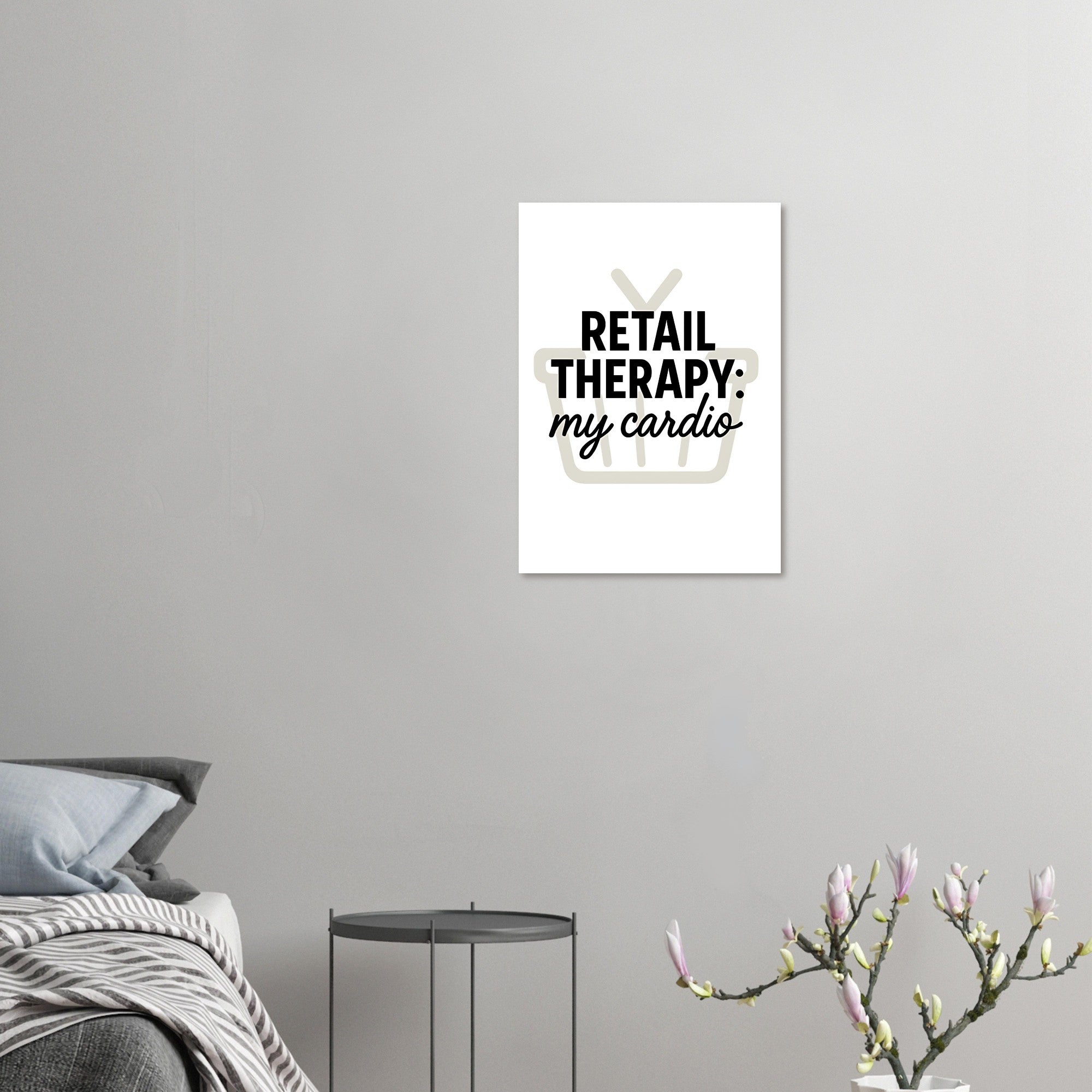 Retail Therapy Poster with Quote: MY Cardio - Fun Wall Art for Home Decor