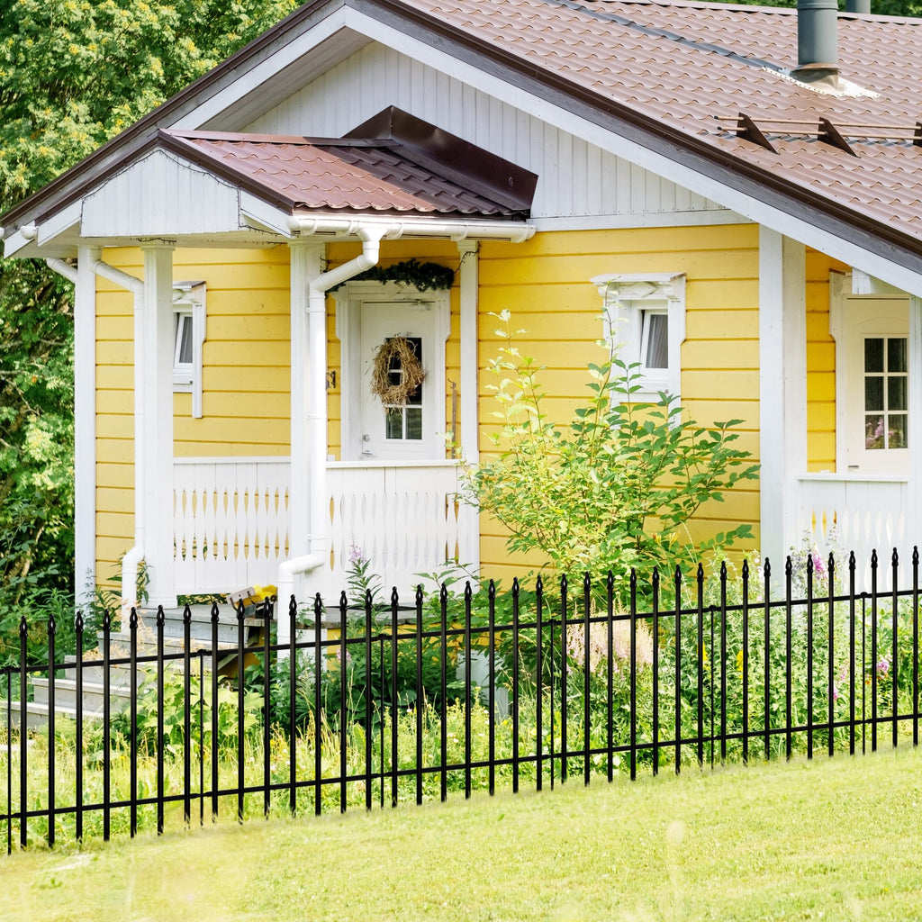 ARIFARO Metal Garden Fence – 5 Pack Rustproof Animal Barrier (61x61cm)