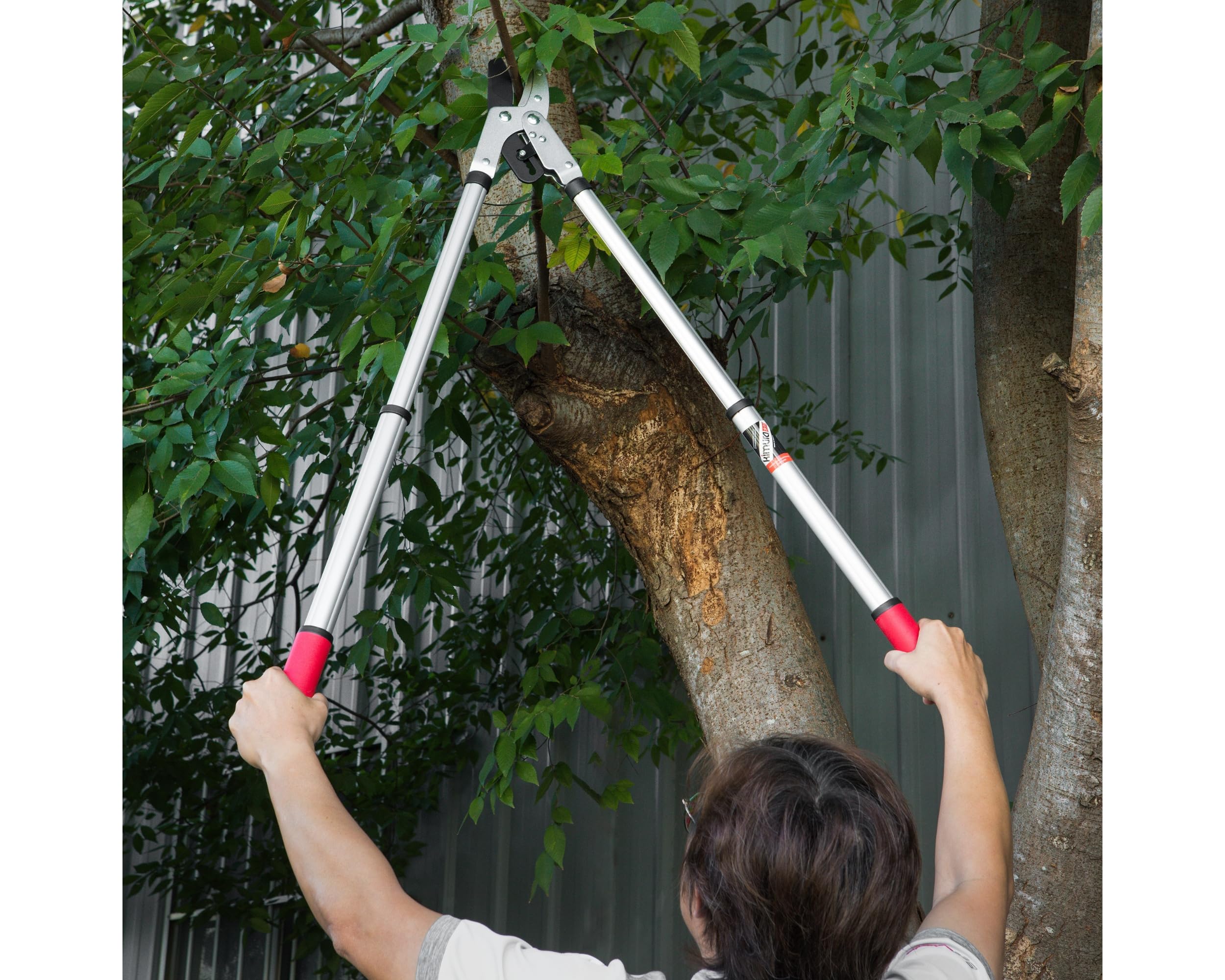 Kimura Pro Heavy Duty Ratchet Garden Loppers | Telescopic Anvil Pruners