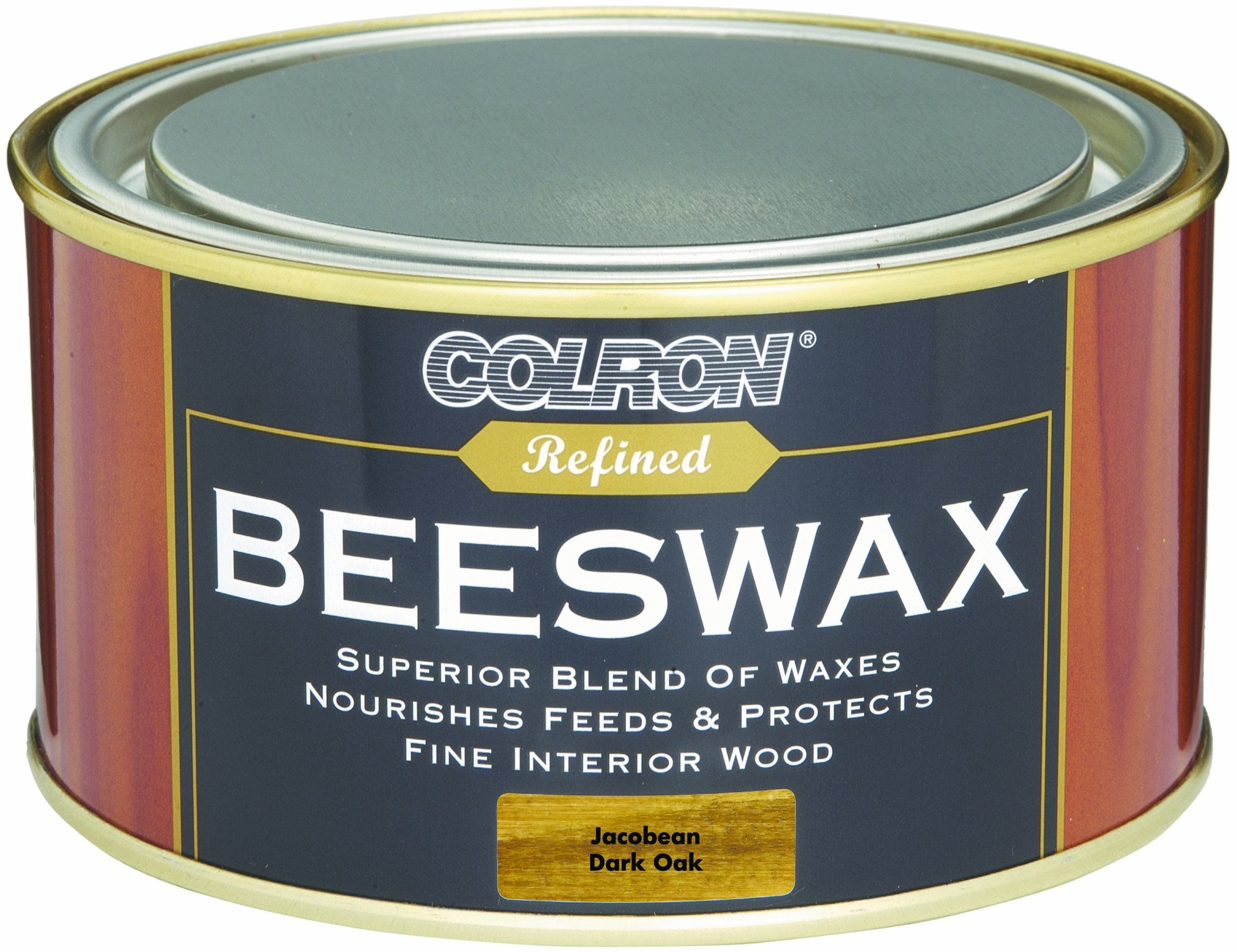 Colron Refined Beeswax Paste – Dark Oak Wood Polish & Finish, 400g