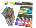 24 Confetti Acrylic Paint Pens - 3mm Medium Tip Markers