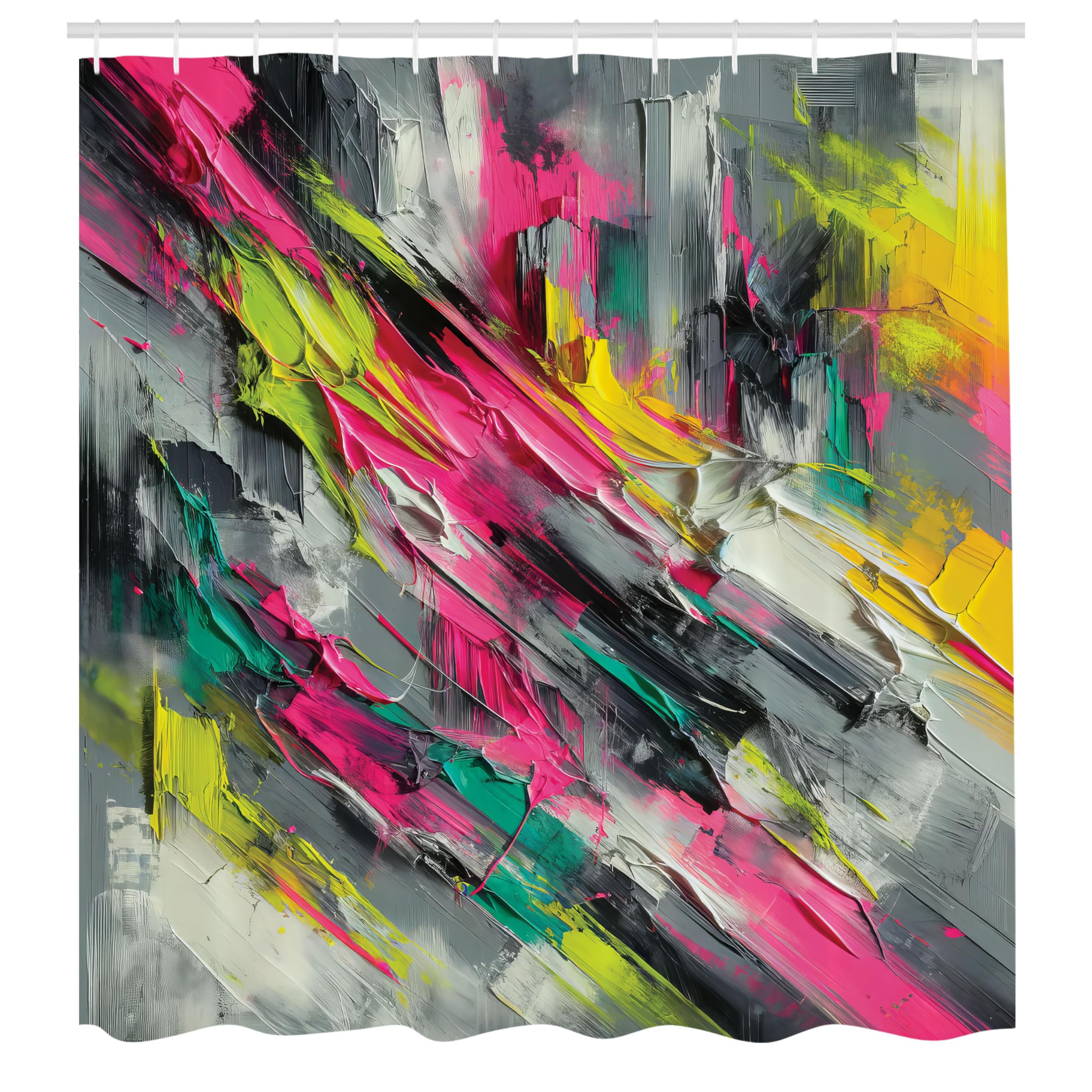 Abakuhaus Futurist Painting Shower Curtain | Waterproof Fabric – 175x200cm