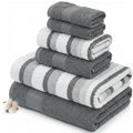 Modern Threads Pax 6-Piece Jacquard Towel Set | 100% Combed Cotton