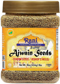 Rani Ajwain Seeds (Carom) - Whole Indian Spice, 16oz (1lb) PET Jar