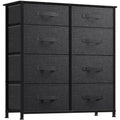 YITAHOME 8-Drawer Fabric Chest of Drawers | Steel Frame Storage – Dark Grey