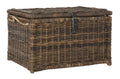Happimess Caden 76-cm Wicker Storage Trunk – Collapsible Rattan Chest