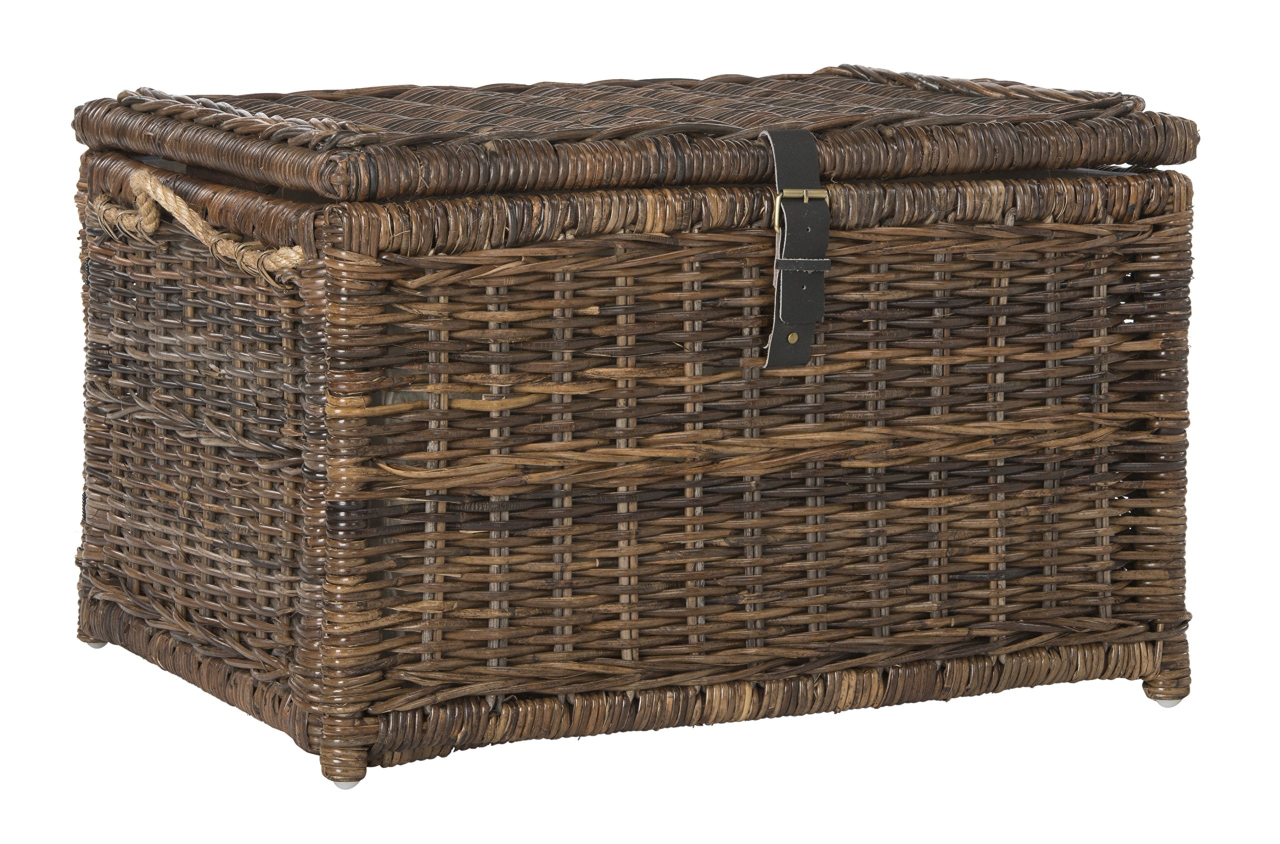 Happimess Caden 76-cm Wicker Storage Trunk – Collapsible Rattan Chest