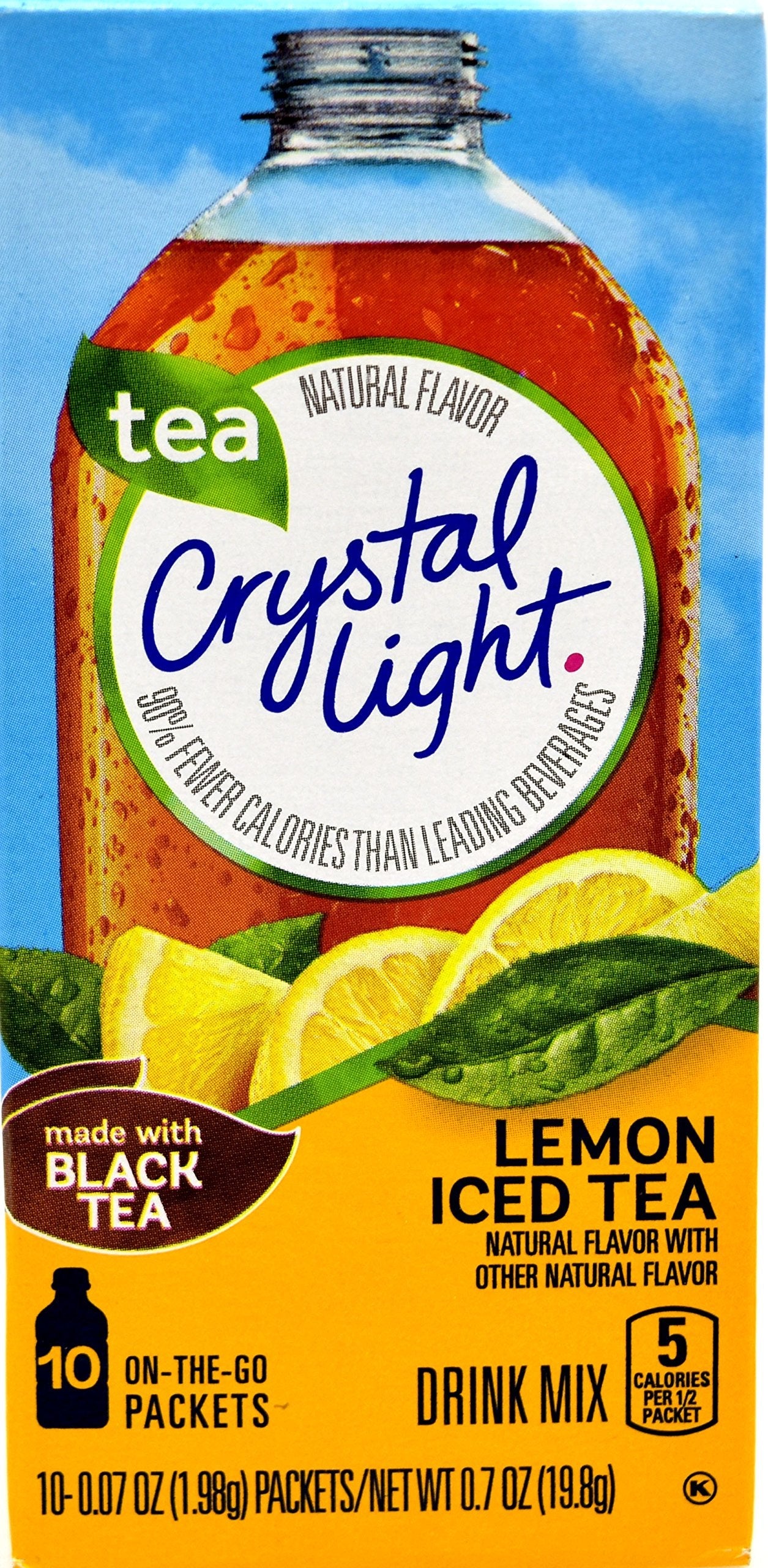 Crystal Light Lemon Iced Tea Drink Mix - Sugar Free, 40 Packets Total