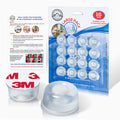 Clear Rubber Door Stops – 16 Pack Self Adhesive Wall Protector