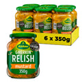 Kuhne Mustard Gherkin Relish – Crunchy Gourmet Sandwich Spread, 350g (6 Pack)