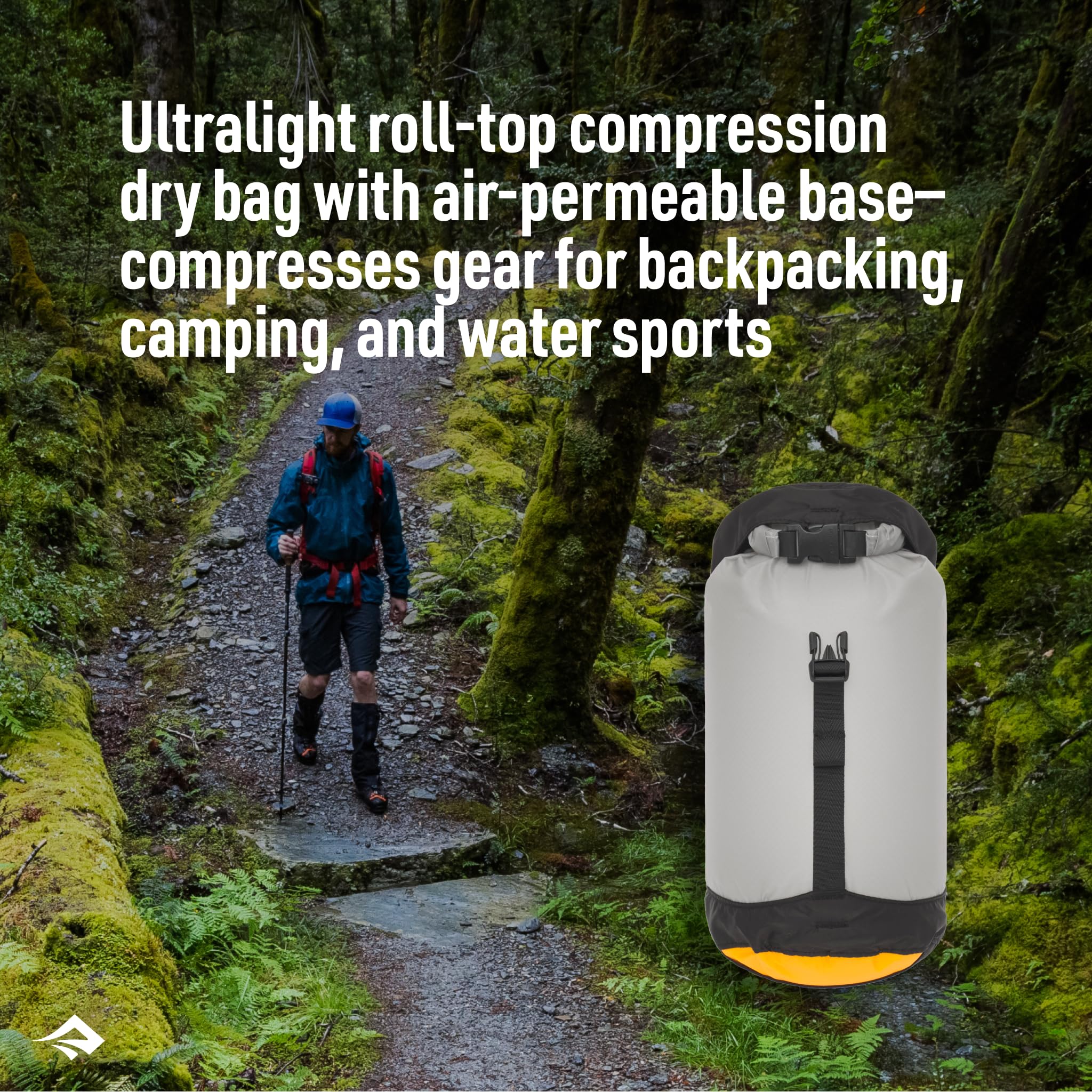Sea to Summit Evac Compression Dry Bag UL 8L – Waterproof HighRise Grey