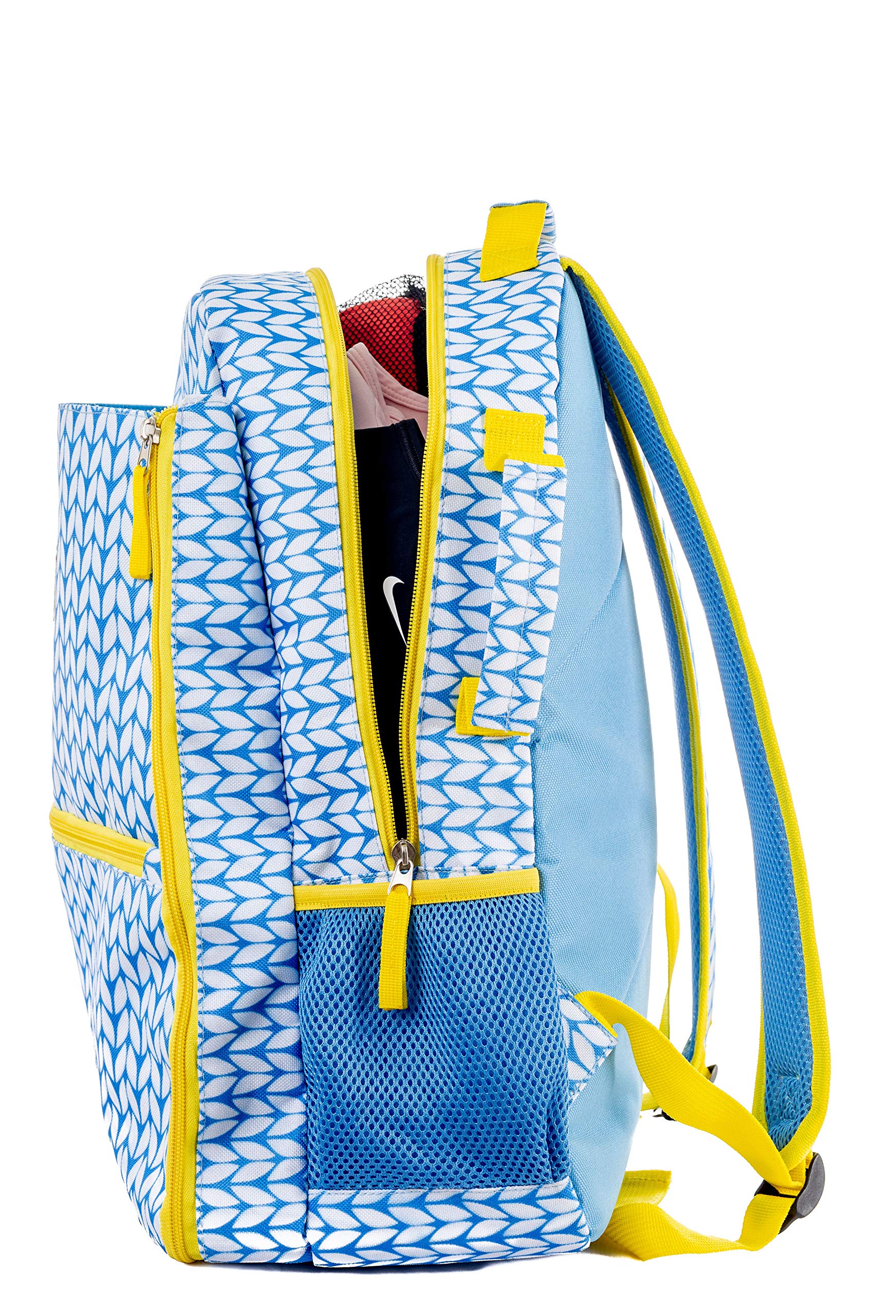 Thorza Women's Tennis Backpack - Lightweight 2 Racket Bag in Light Blue