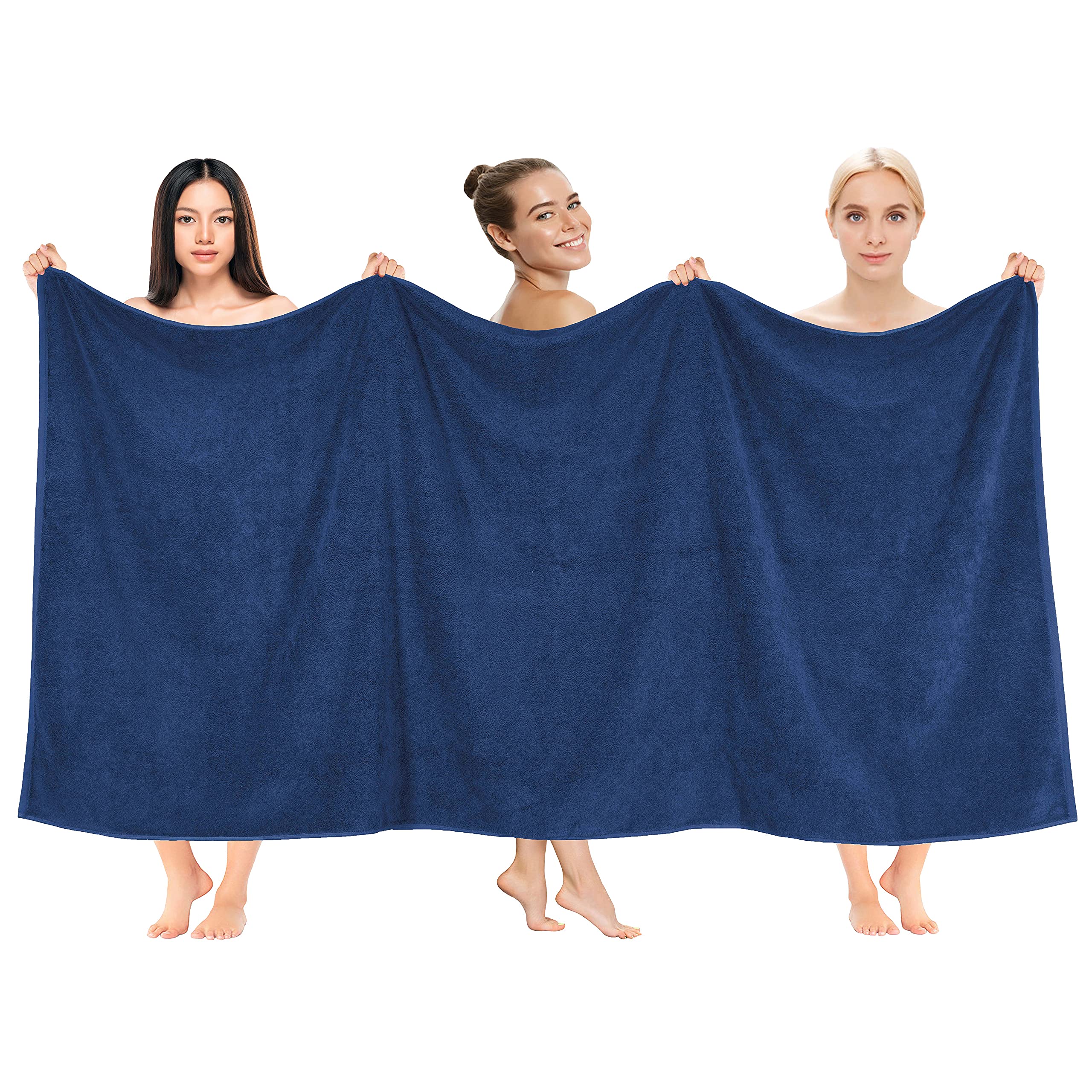 Oversized Bath Sheet – 100% Ring Spun Cotton, 40x80, Navy Blue