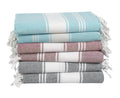 Lane Linen Turkish Beach Towels – Set of 6 Oversized Sand Free Pool Towels