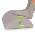 ErgoFoam Ergonomic Under Desk Foot Rest – Premium Velvet Foam - Grey