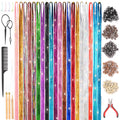 Jolof Store Hair Tinsel Kit: 20 Colors 4000 Strands Glitter Extensions