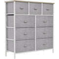 YITAHOME 9-Drawer Wide Fabric Dresser | Steel Frame Storage Chest