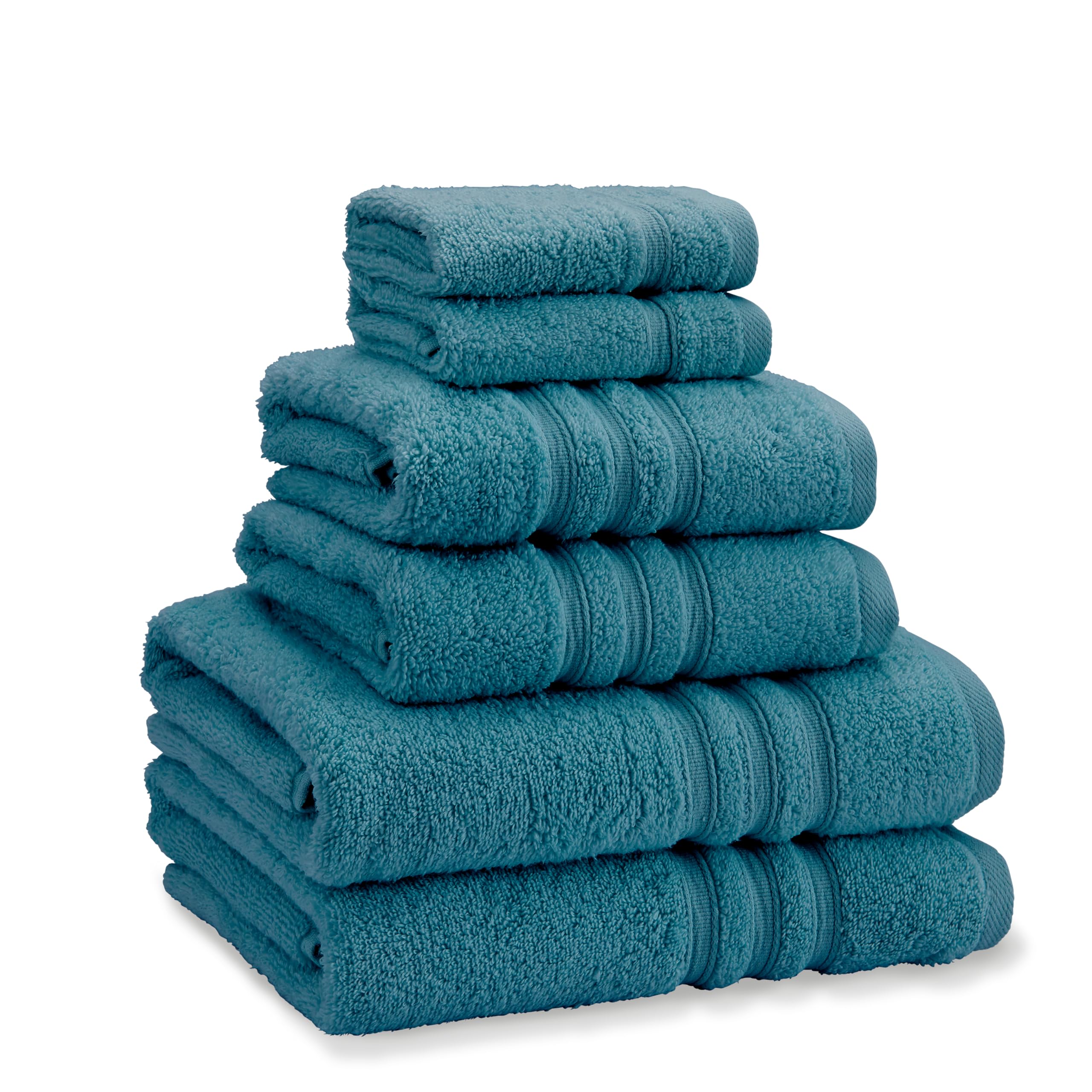 Catherine Lansfield 6 Piece Zero Twist Cotton Towel Bale Set | Teal
