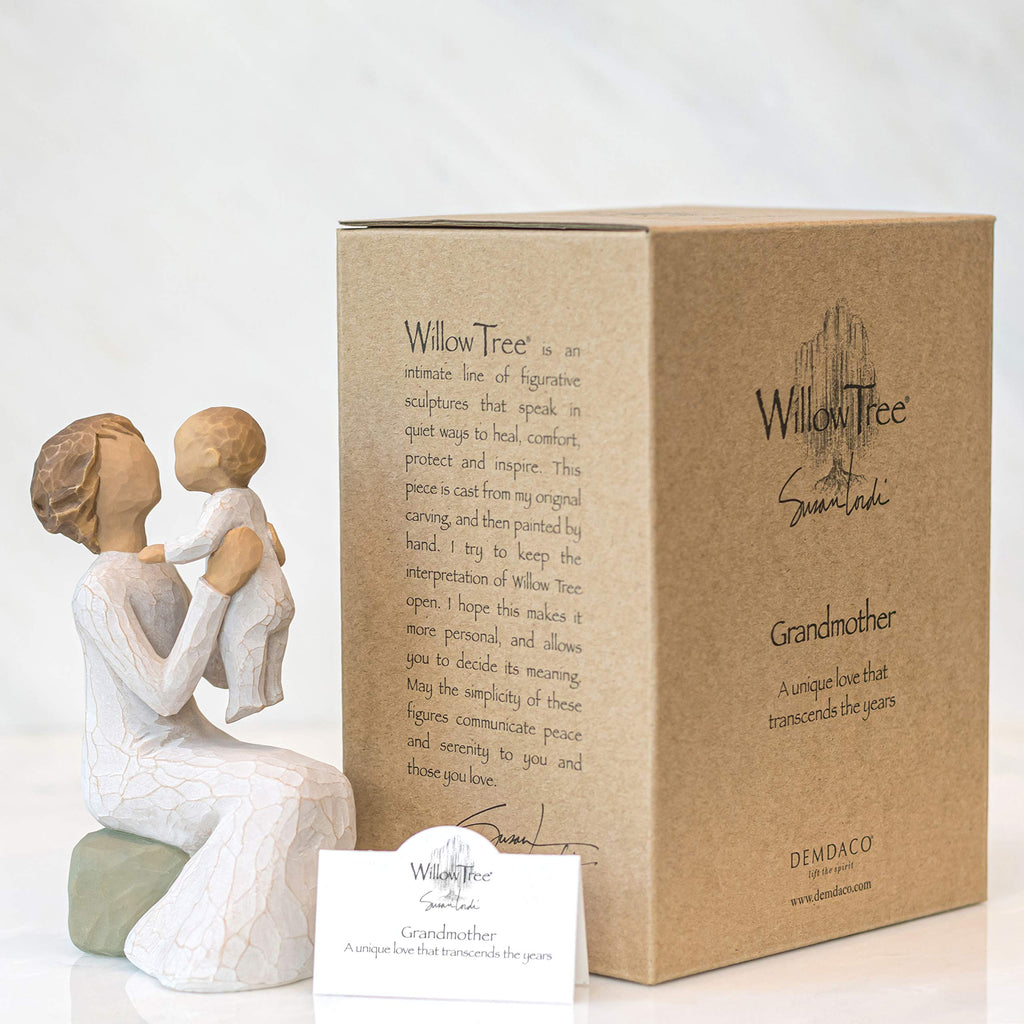 Willow Tree Grandmother Figurine – Handmade Resin Sculpture, 13.5cm