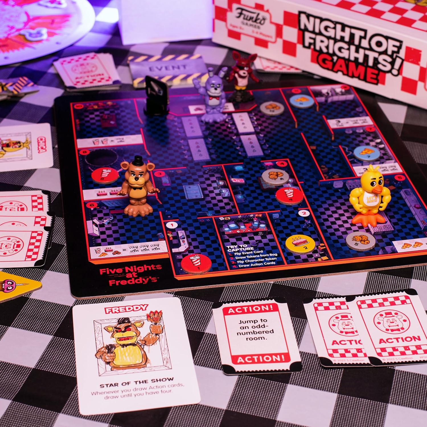 Snaps Five Nights at Freddy's: Night of Frights Strategy Board Game