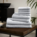 Catherine Lansfield Quick Dry 8 Piece Cotton Towel Set - White