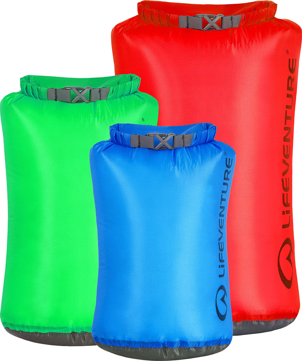 Lifeventure Ultralight Dry Bag Multi-Pack | Waterproof Ripstop Nylon