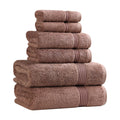Superior, Cotton, Mocha, 6 Piece Towel Set - image 1
