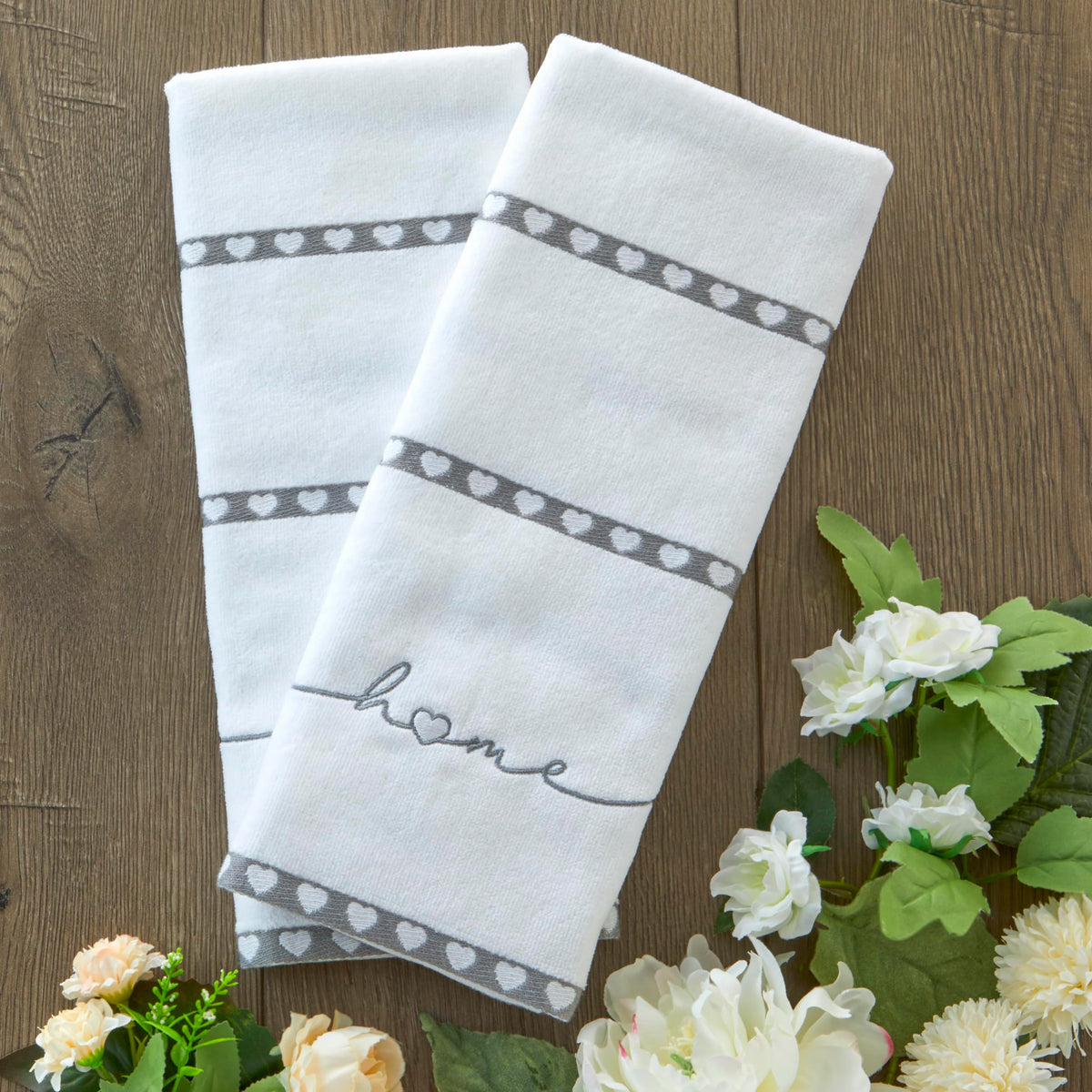 SKL Home Heart in Home Hand Towel Set, 2 Count - image 4