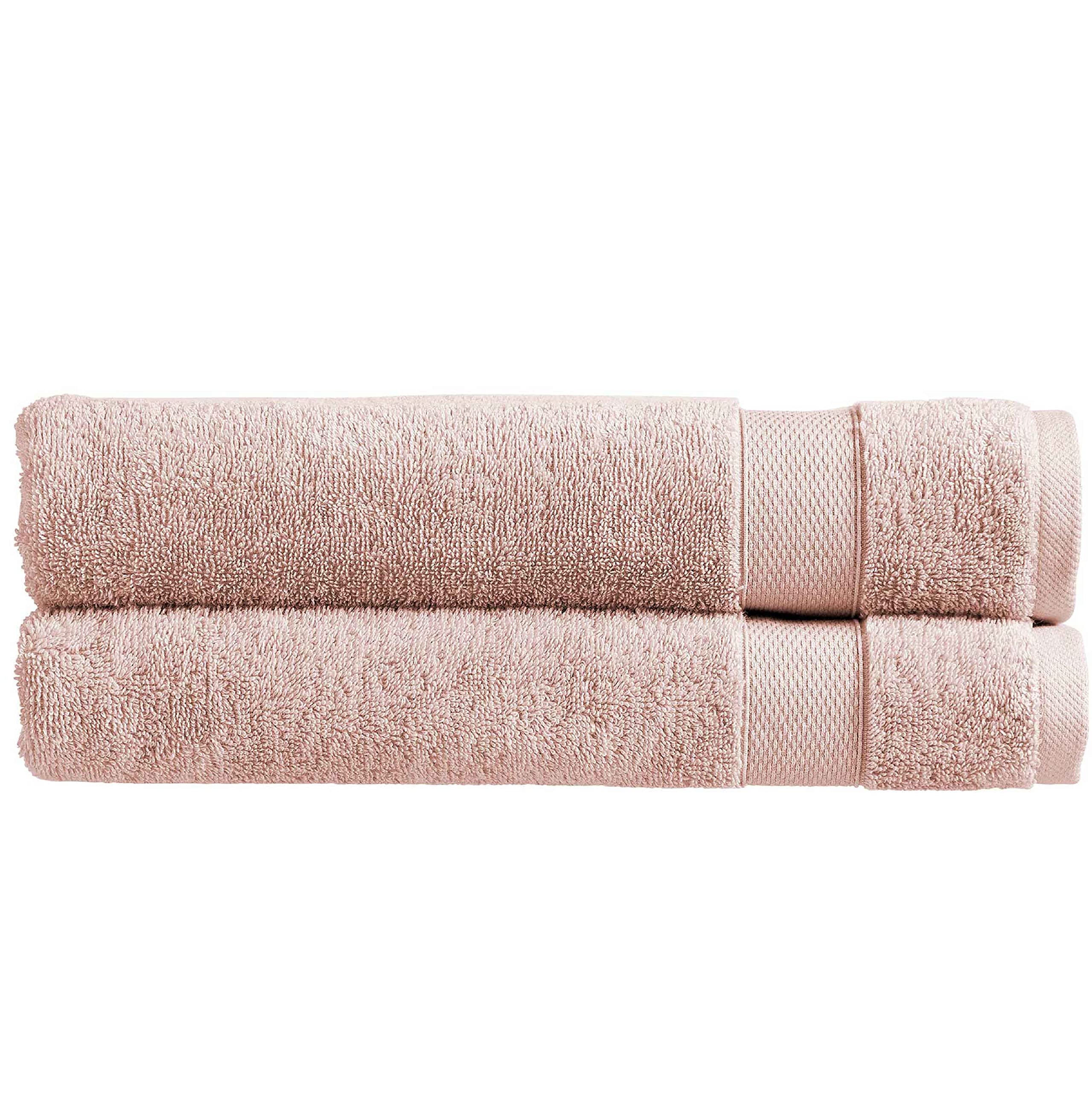 Christy Refresh Pink Bath Towels - Set of 2 - 100% Cotton 550GSM