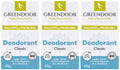 GREENDOOR Deodorant Refill System – 3x40g Classic Solid Vegan Refills