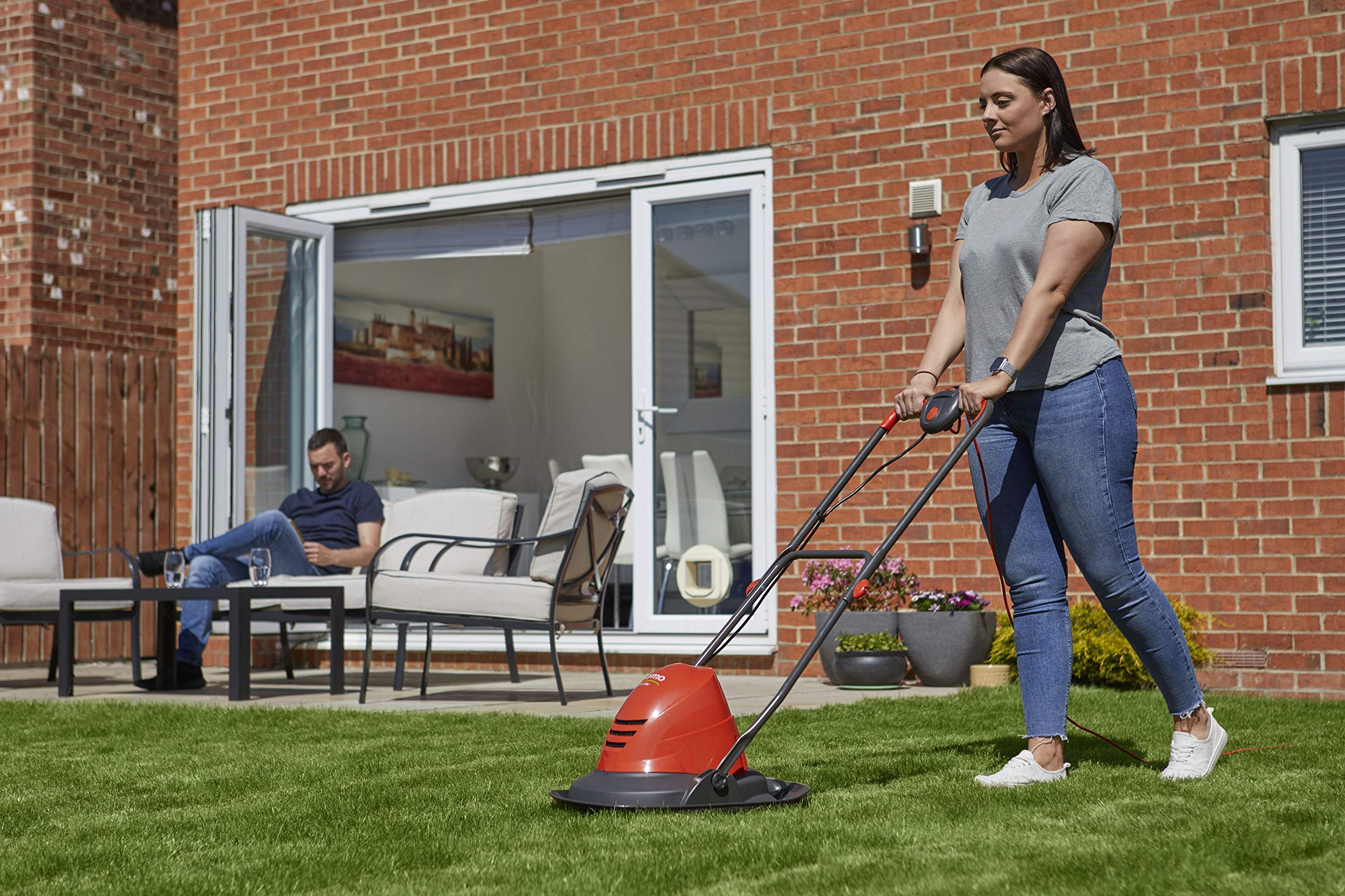 Flymo Turbo Lite 260 Electric Hover Lawn Mower – 1400W, 26cm Width