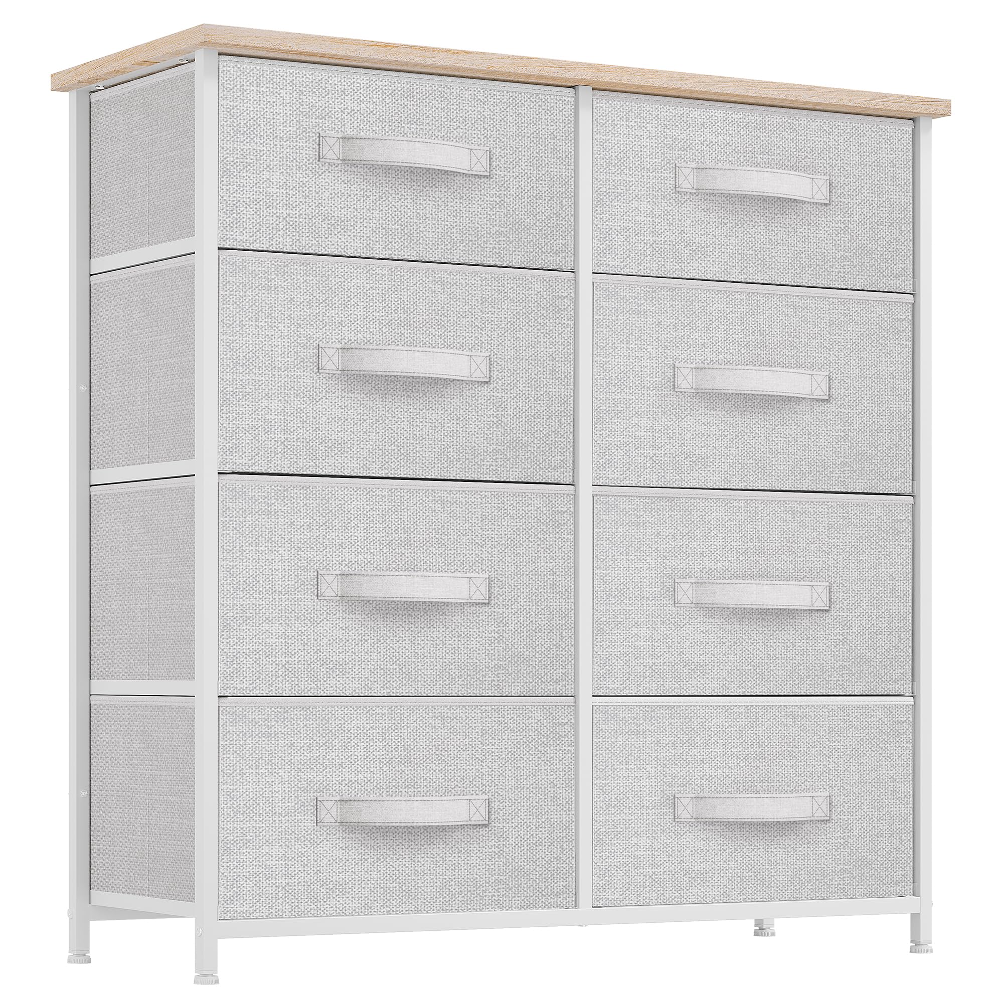 YITAHOME 8-Drawer Fabric Chest of Drawers | Steel Frame Storage Dresser