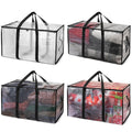 ClearSpace Heavy Duty Moving Bags or Storage Bins with Lids, Clear, 4 Pack