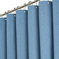 BTTN Blue Shower Curtain – 182x200cm Heavy Duty Waterproof Linen Fabric