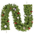 Uten 7.2ft Christmas Garland | Realistic Greenery with Pine Cones & Berries