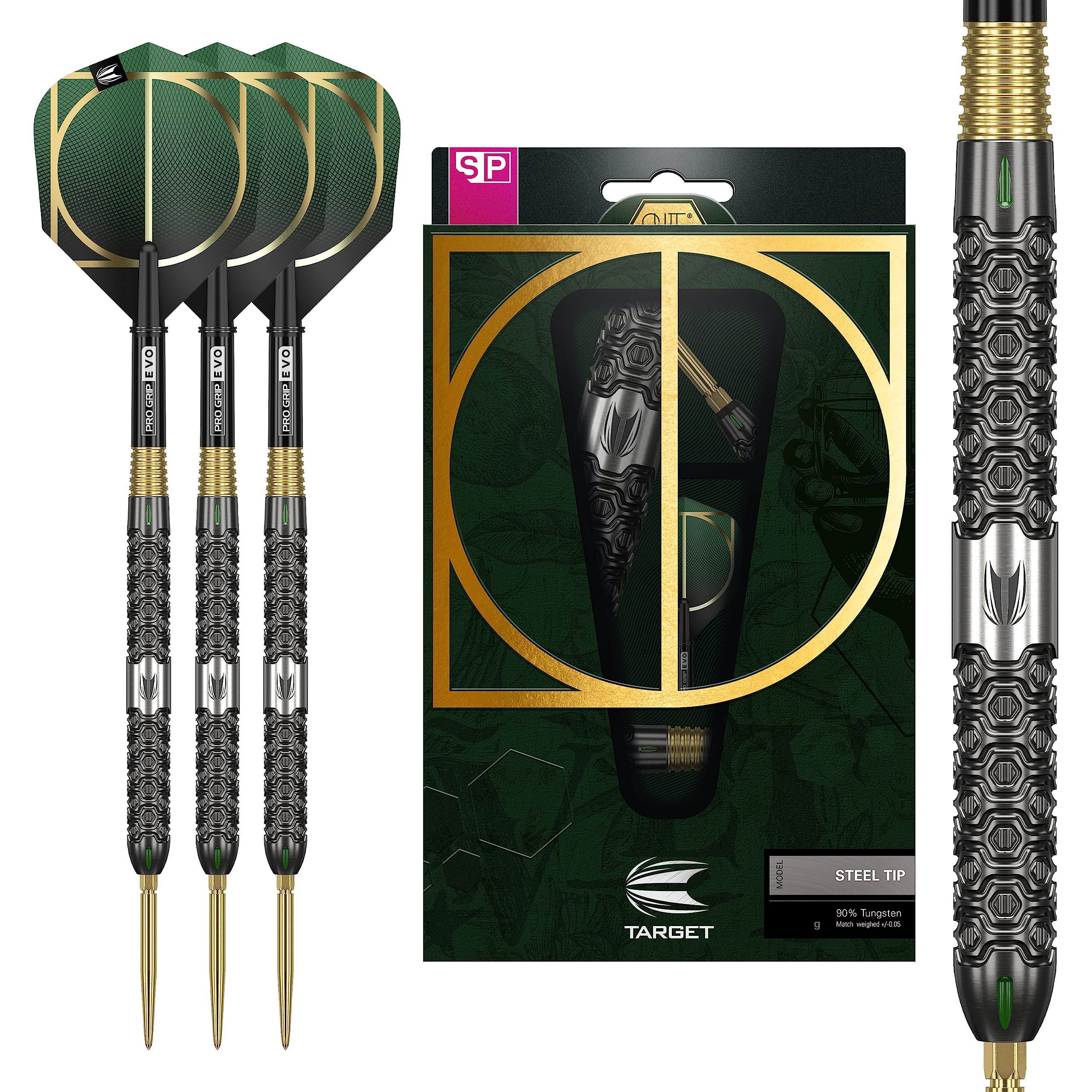 Target Darts Cult 03 90% Tungsten Swiss Point Steel Tip Darts - 24g