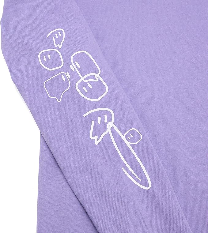 Twitch Long Sleeve Tee – 100% Cotton Unisex Crew Neck in Dusty Purple