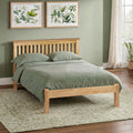 Julian Bowen Barcelona Kingsize Bed | Solid Pine Low Foot End Frame