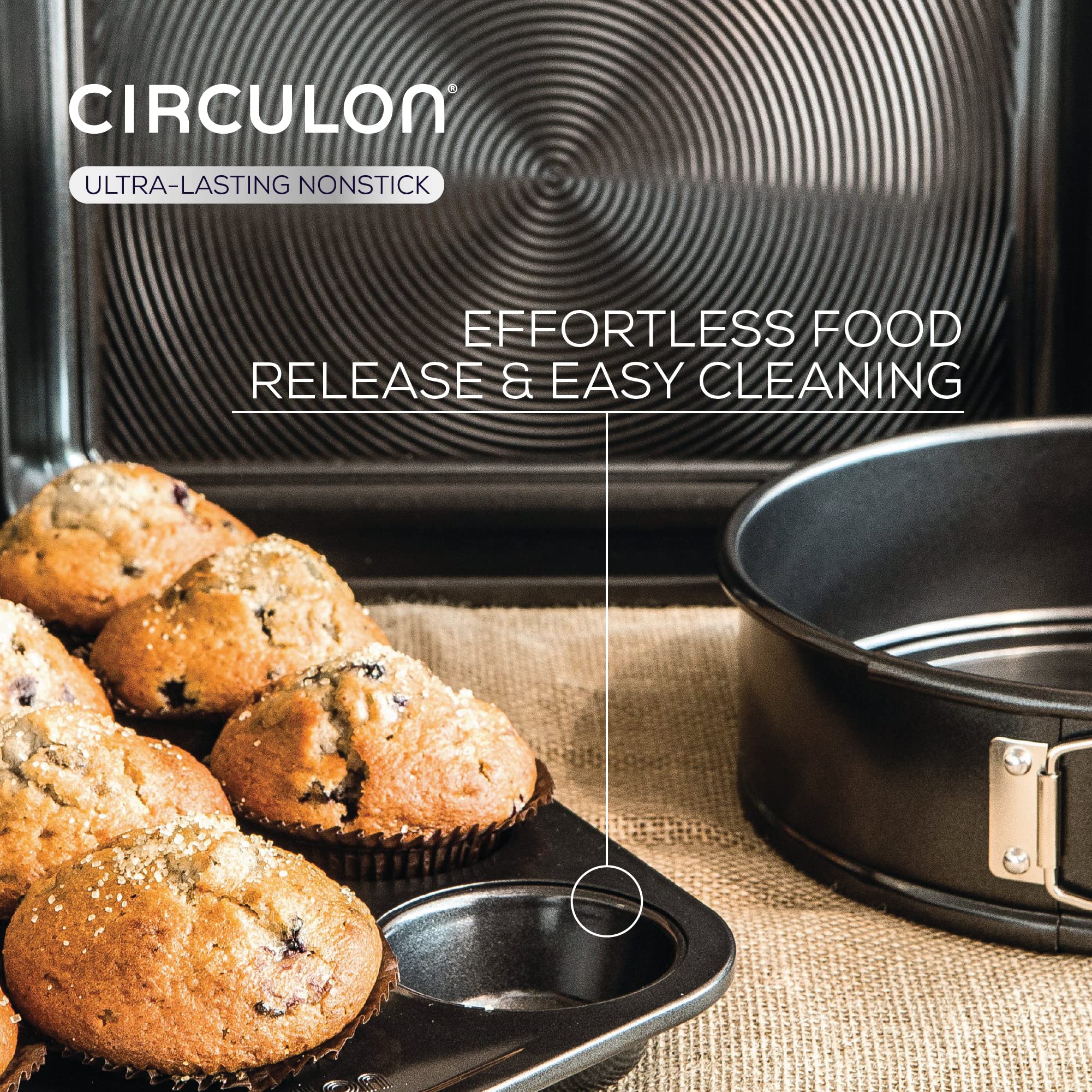 Circulon Ultimum 5-Piece Non-Stick Carbon Steel Bakeware & Oven Tray Set
