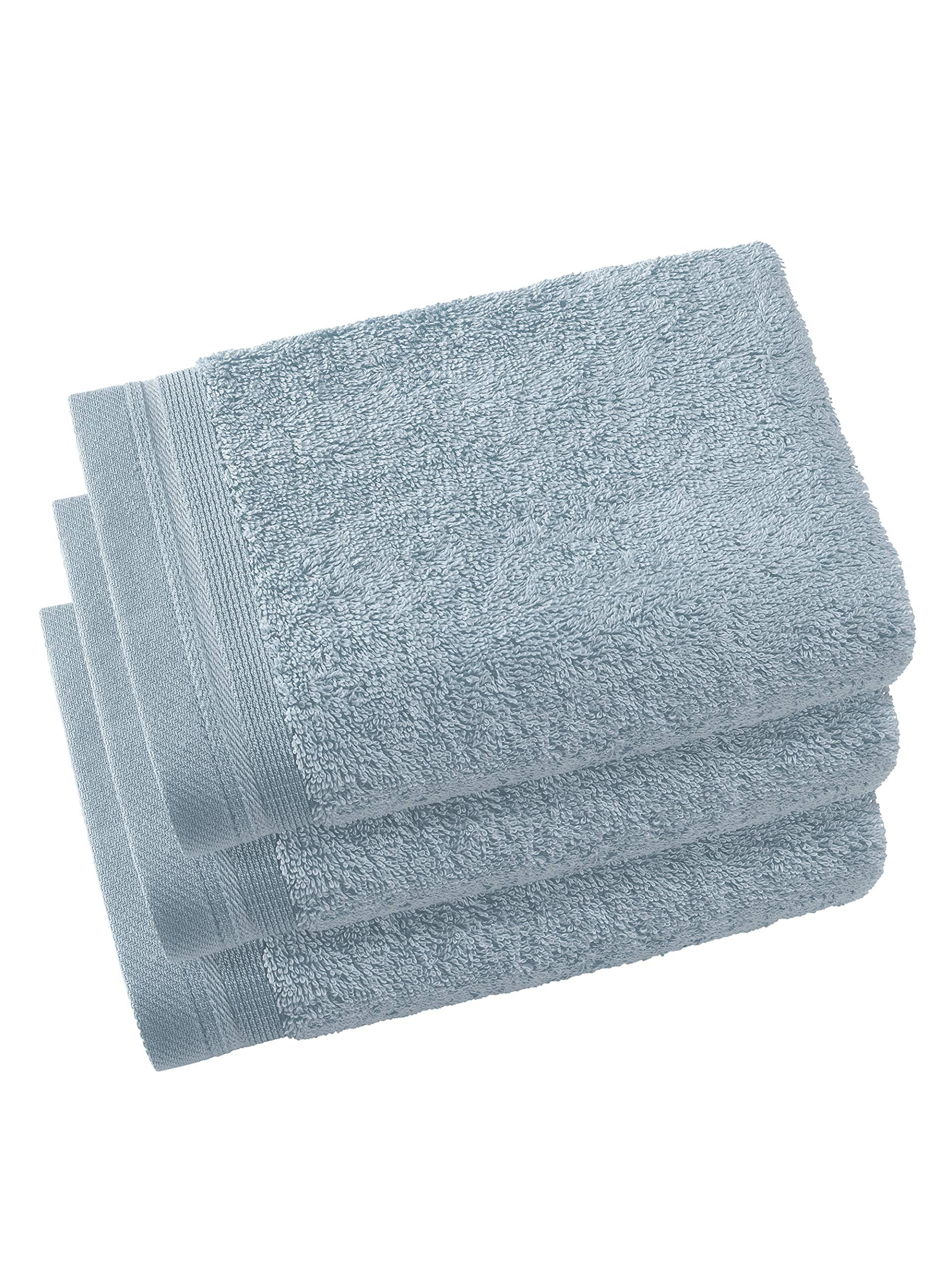 De Witte Lietaer Contessa Guest Towels | Australian Cotton, Ice Blue
