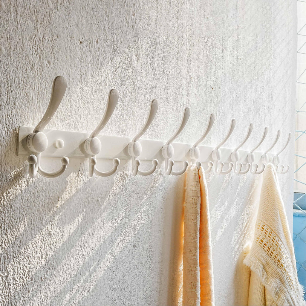 Dseap Coat Rack Wall Mount 94cm, Heavy Duty 2.5mm Base vs Flimsy 1mm, Double-Thick Solid Anti-Snap Hooks - image 4