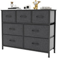 YITAHOME 7-Drawer Wide Fabric Dresser | Metal Frame Storage Chest